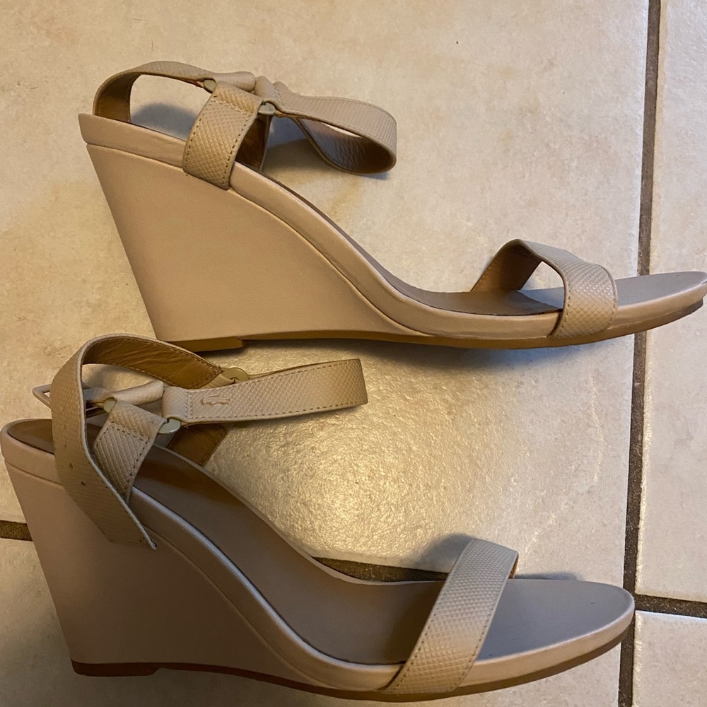 Lacoste sandal wedges